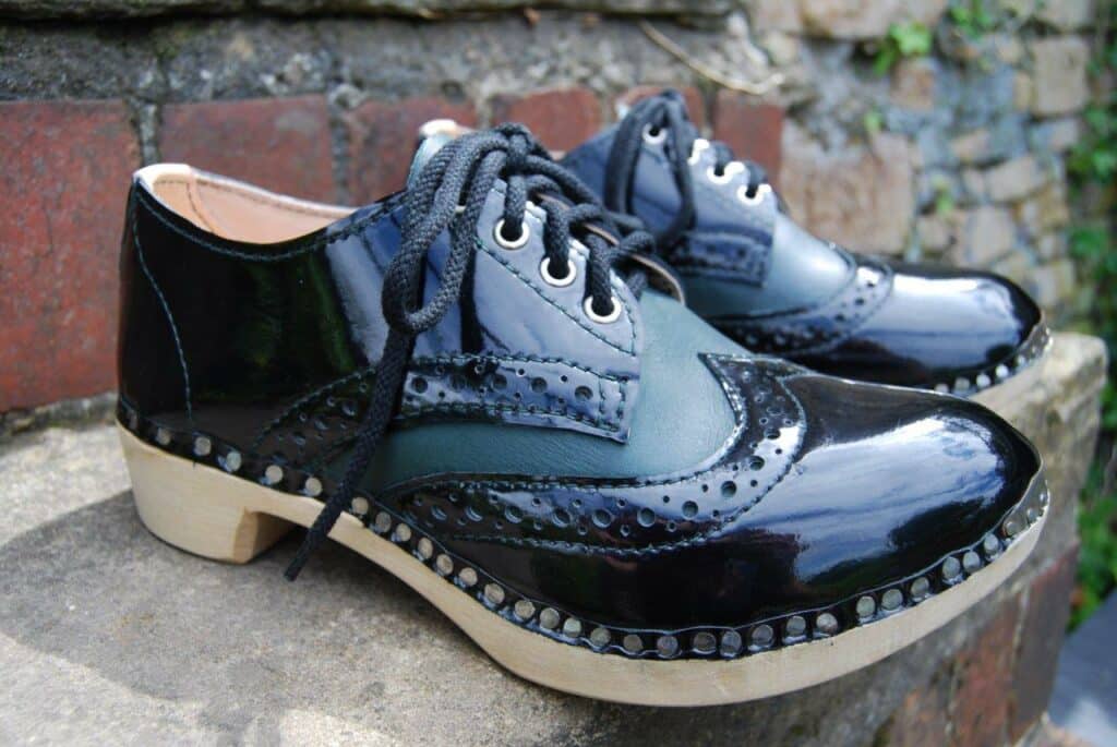 Brogue clogs for step dancing